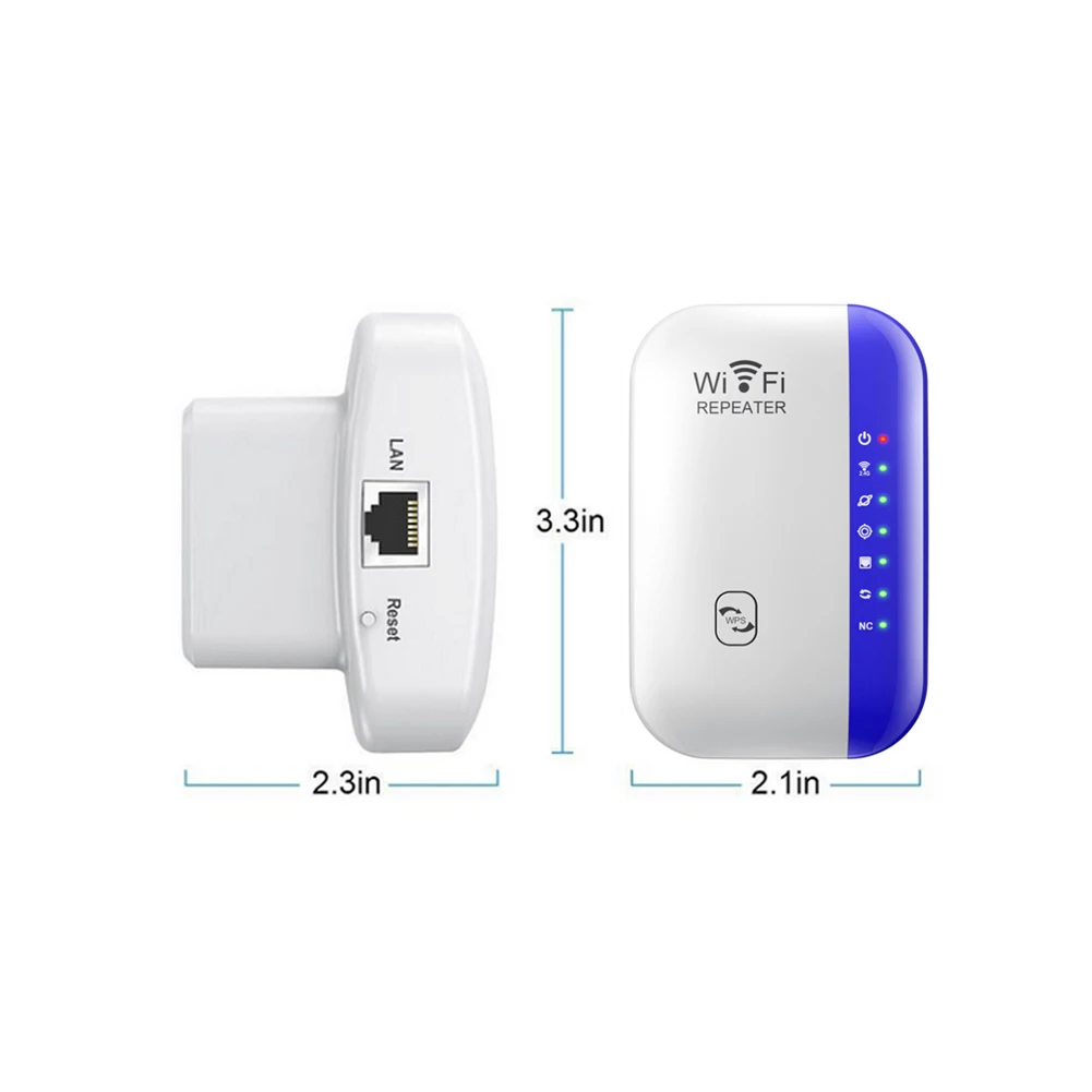 2.4GHz Wireless WiFi Repeater Extender 300Mbps Wi-Fi Network Amplifier Wireless Signal Range Booster for Home EU/US/AU/UK Plugs
2.4GHz Wireless WiFi Repeater Extender 300Mbps Wi-Fi Network Amplifier Wireless Signal Range Booster for Home EU/US/AU/UK Plugs