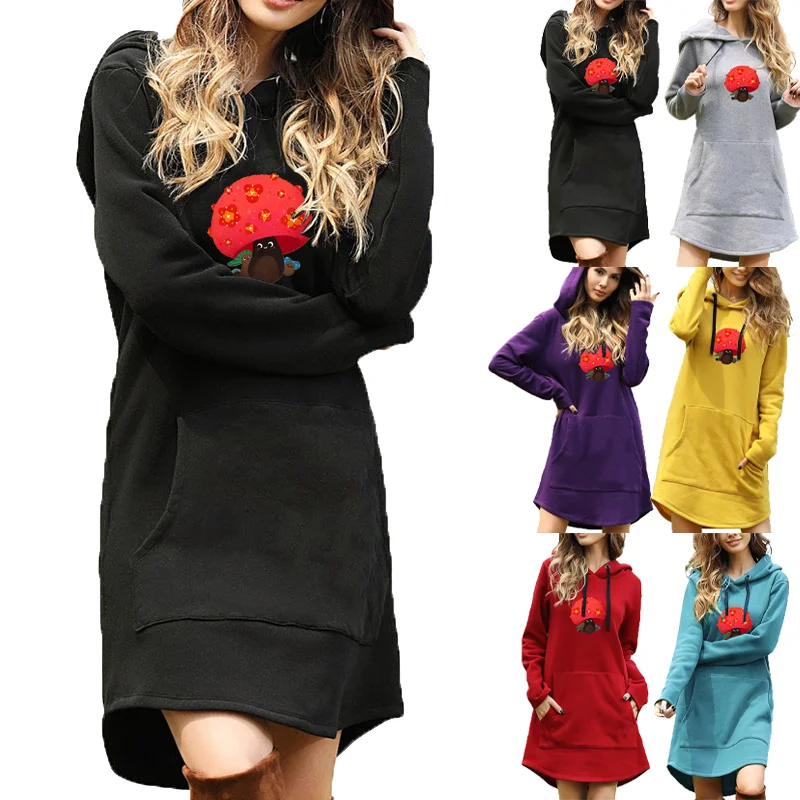 2021 Fall New Hoodie Women's Casual Pocket Long Sleeve Hooded Sweatshirt Loose Oversized 3XL Pullover Sweater Dress
2021 Fall New Hoodie Women's Casual Pocket Long Sleeve Hooded Sweatshirt Loose Oversized 3XL Pullover Sweater Dress