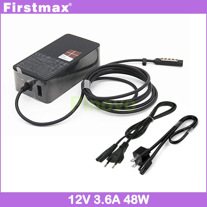 Firstmax 12V 3.6A 48W AC Adapter tablet pc charger 1536 for Microsoft Surface Pro Model 1514 Pro 2 Model 1601 US or EU Plug
Firstmax 12V 3.6A 48W AC Adapter tablet pc charger 1536 for Microsoft Surface Pro Model 1514 Pro 2 Model 1601 US or EU Plug