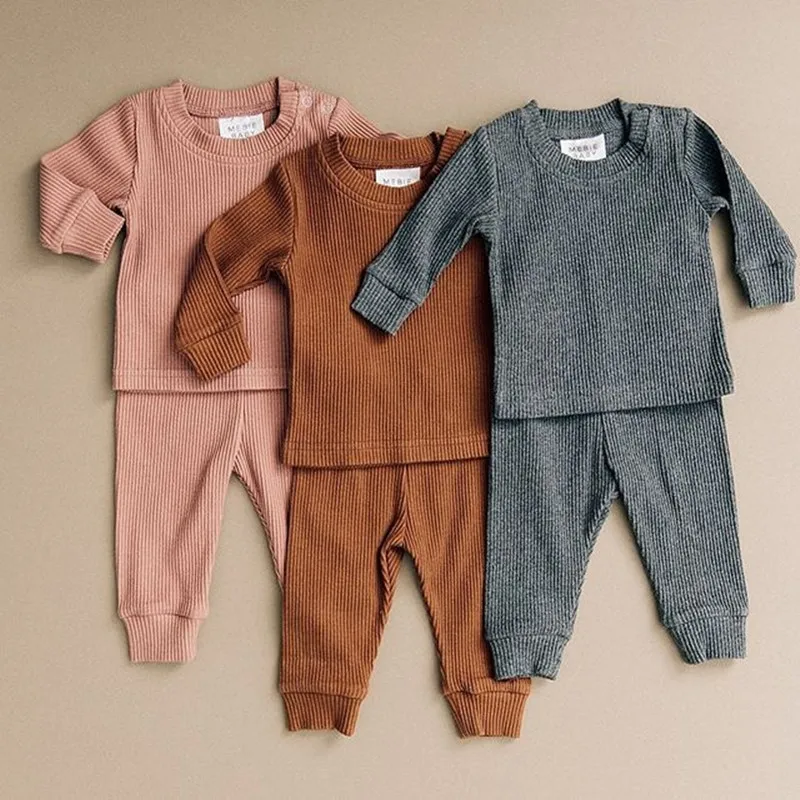Baby Boys Girls Clothes 2Pcs Set Kids Ribbed Cotton Tops+Pants Outfits Children Long Sleeves Clothing Newborn Baby Pajamas Set
Baby Boys Girls Clothes 2Pcs Set Kids Ribbed Cotton Tops+Pants Outfits Children Long Sleeves Clothing Newborn Baby Pajamas Set
