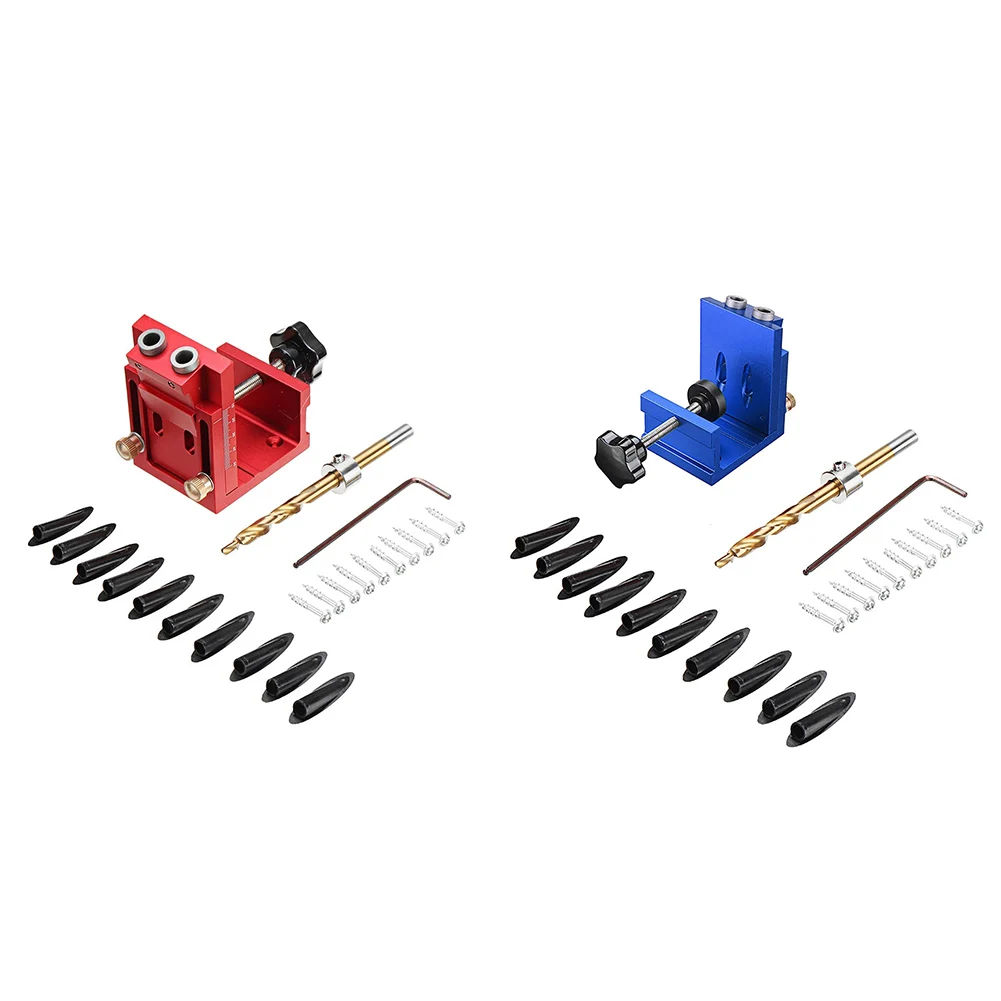 Diy Pocket Hole Drill Guide Dowel Jig Oblique Hole Locator Drilling Kit Aluminium Woodworker Diy Tools With Drill Bit
Diy Pocket Hole Drill Guide Dowel Jig Oblique Hole Locator Drilling Kit Aluminium Woodworker Diy Tools With Drill Bit