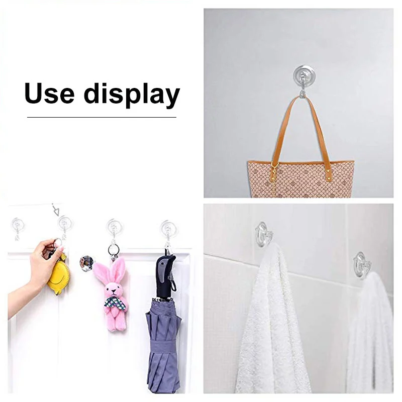 2PCS Suction Cup Hooks Vacuum Shower Suction Hook Holder Traceless for Wall Glass Window Plastic Hooks Bathroom Organizers
2PCS Suction Cup Hooks Vacuum Shower Suction Hook Holder Traceless for Wall Glass Window Plastic Hooks Bathroom Organizers