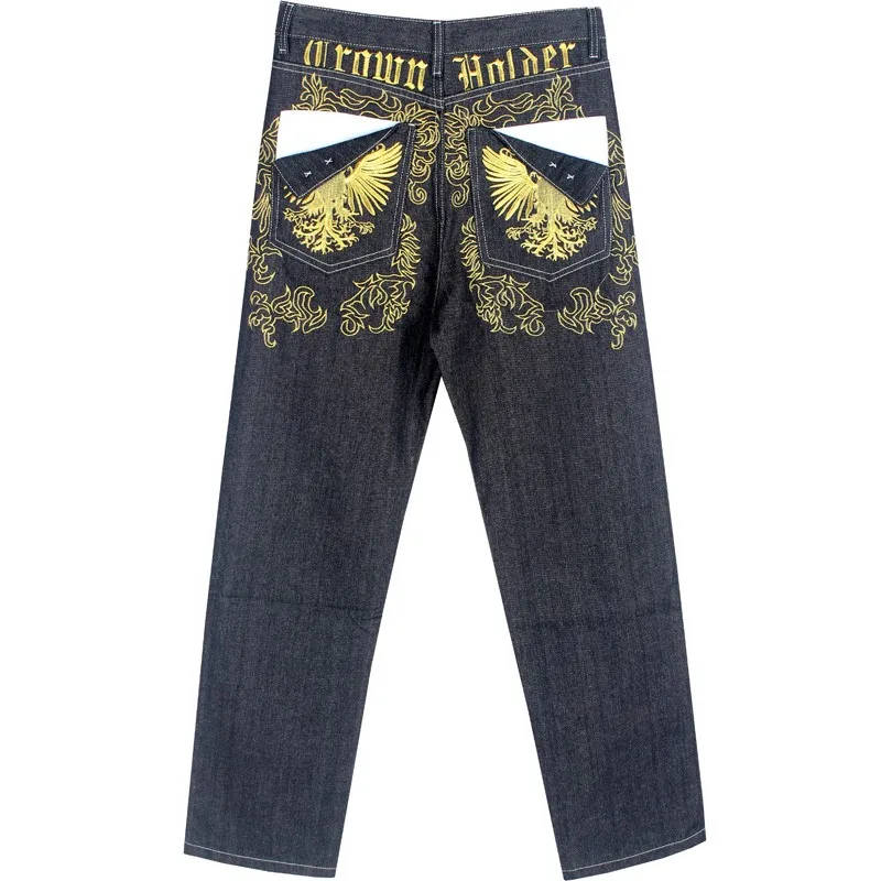 Harajuka Fashion Embroidery Full Length Straight Loose Men Denim Pants Hip Hop Style Street Dance Wear Cowboy Trousers Plus Size
Harajuka Fashion Embroidery Full Length Straight Loose Men Denim Pants Hip Hop Style Street Dance Wear Cowboy Trousers Plus Size