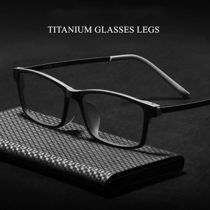 Fashion Men's Ultra Light Pure Titanium + TR90 Eyeglasses Frame Comfortable Full Frame Optical Prescription Glasses Frame
Fashion Men's Ultra Light Pure Titanium + TR90 Eyeglasses Frame Comfortable Full Frame Optical Prescription Glasses Frame