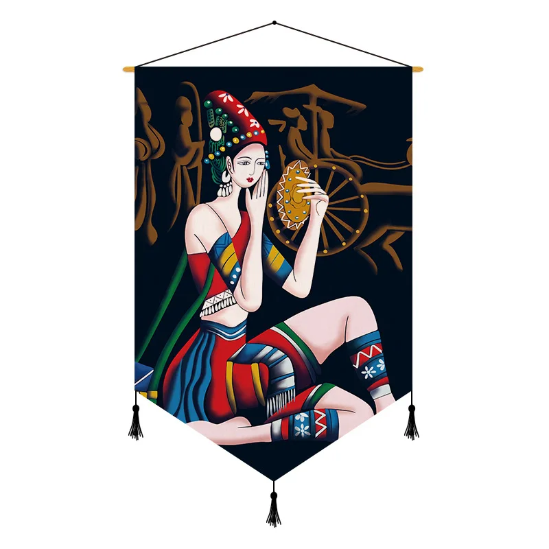 Homestay Decoration National Style Hanging Cloth Tapestry Wall Hanging Wall Decoration Painting Bedroom Fabric Hanging Painting
Homestay Decoration National Style Hanging Cloth Tapestry Wall Hanging Wall Decoration Painting Bedroom Fabric Hanging Painting