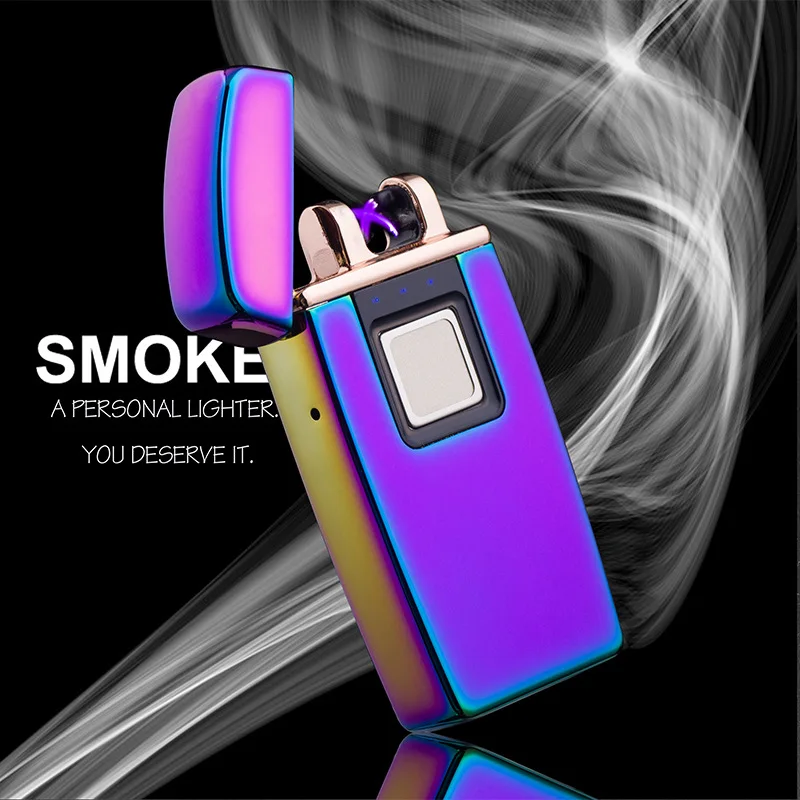 True Fingerprint Lighter Rechargeable Usb Creative Double Arc Electronic Cigarette Lighter Creative Gift Smoking Accessories
True Fingerprint Lighter Rechargeable Usb Creative Double Arc Electronic Cigarette Lighter Creative Gift Smoking Accessories
