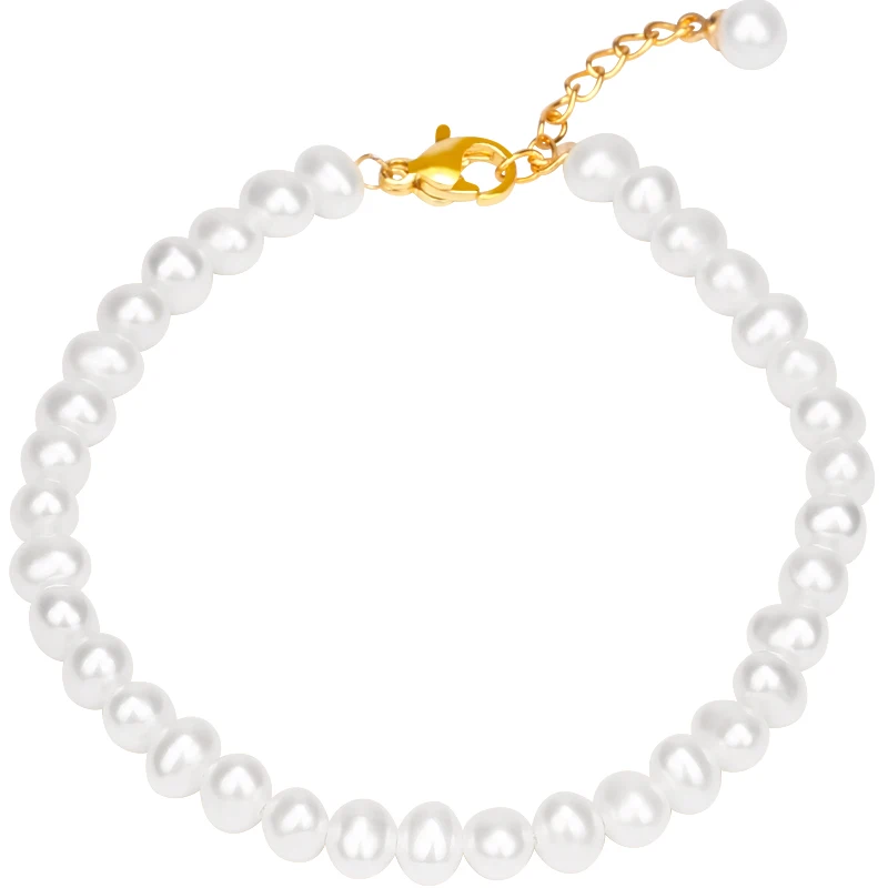Браслет женский из 18-каратного желтого золота с жемчугом диаметром 4 мм
Браслет женский из 18-каратного желтого золота с жемчугом диаметром 4 мм