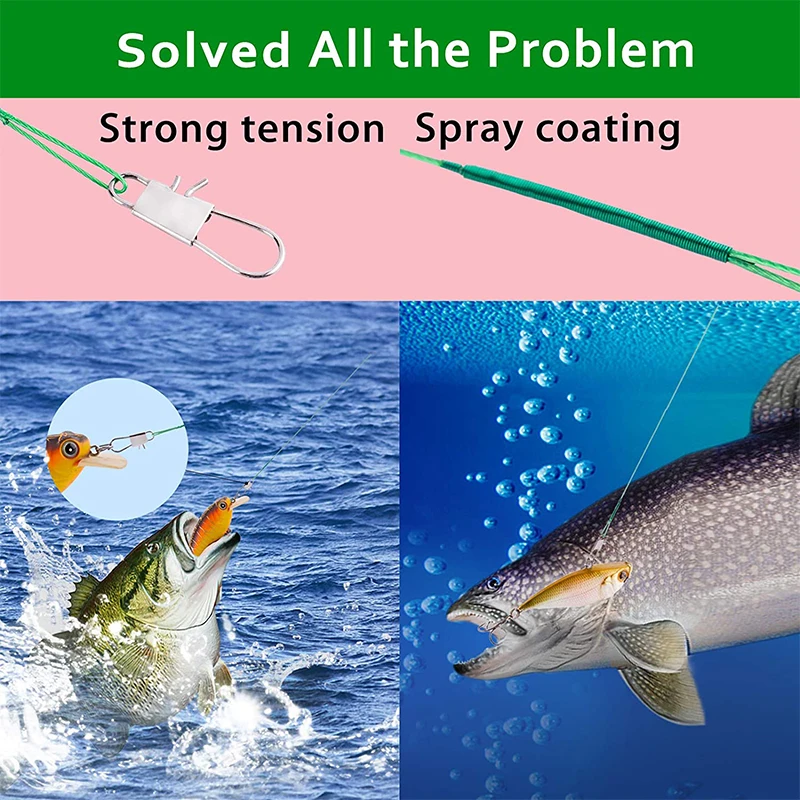20PCS/Set Anti Bite Steel Fishing Line Steel Wire Leader With Swivel Fishing Hook Connect Leadcore Leash Fishing Accessory
20PCS/Set Anti Bite Steel Fishing Line Steel Wire Leader With Swivel Fishing Hook Connect Leadcore Leash Fishing Accessory