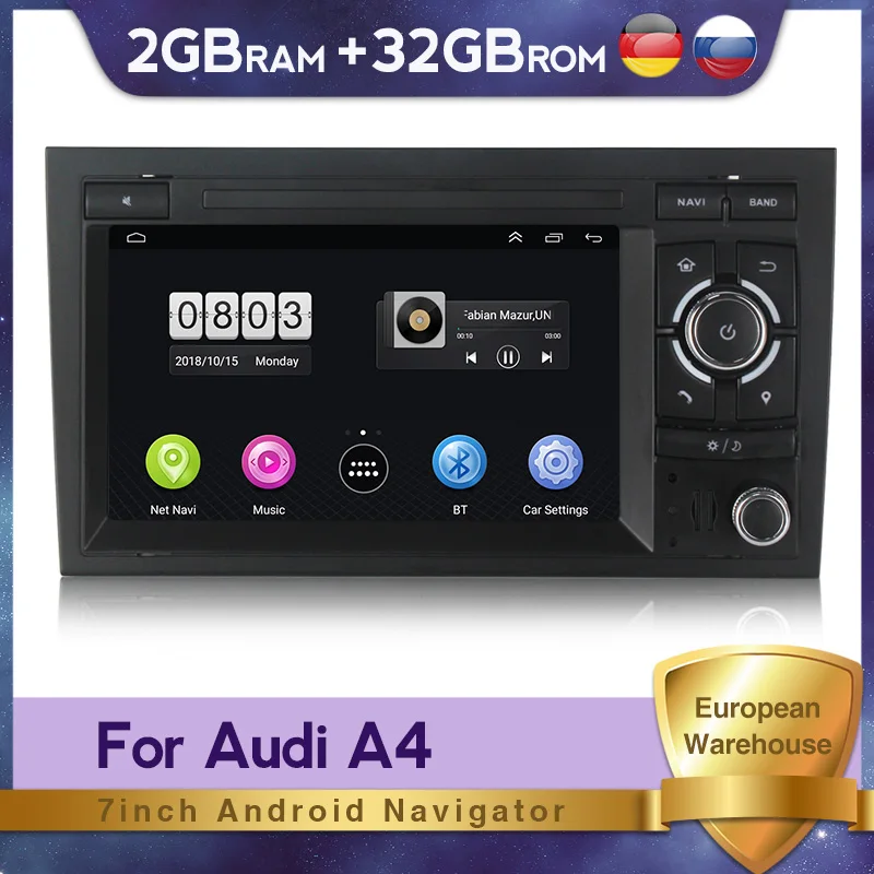 Автомобильная аудио-навигация GPS Android 10 2G + 32G система для Audi A4 автомобильное мультимедийное радио автомобильное колесо управление камерой DVR
Автомобильная аудио-навигация GPS Android 10 2G + 32G система для Audi A4 автомобильное мультимедийное радио автомобильное колесо управление камерой DVR