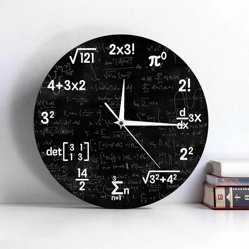 Math Equations and Notations Mathematics Chalkboard Geek Wall Clock Educational Gifts For Kids Teachers School Classroom Decor
Math Equations and Notations Mathematics Chalkboard Geek Wall Clock Educational Gifts For Kids Teachers School Classroom Decor