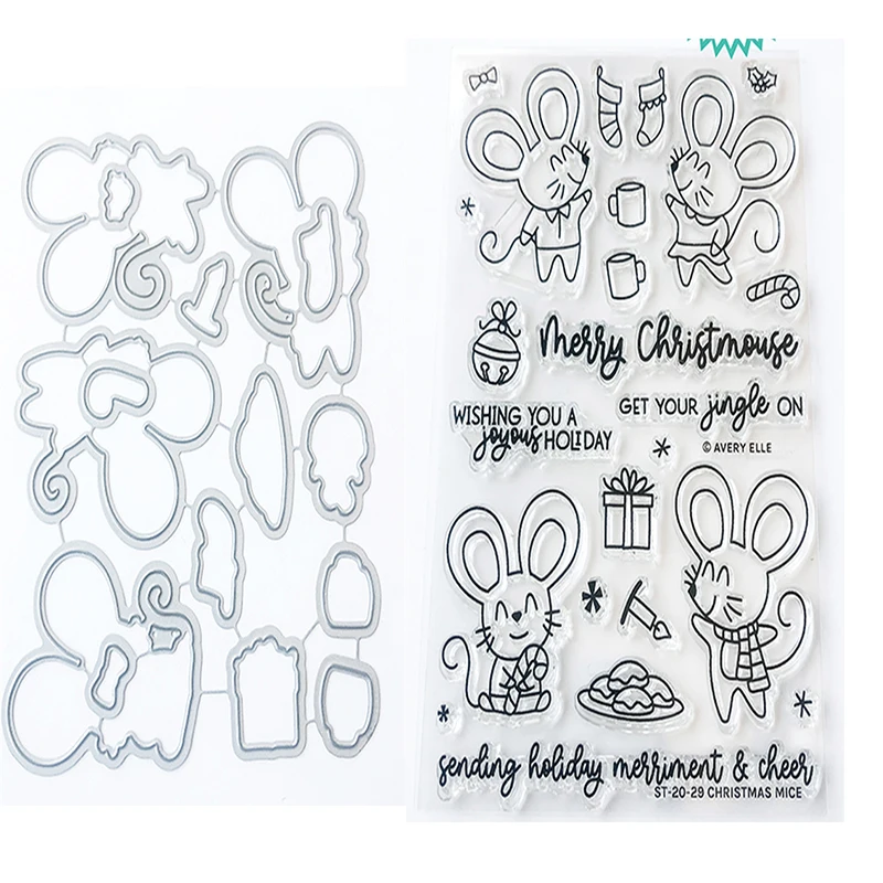 Christmas Mouse Metal Cutting Dies And Stamps Scrapbook Diary Decoration Embossing Template DIY Greeting Card Handmade
Christmas Mouse Metal Cutting Dies And Stamps Scrapbook Diary Decoration Embossing Template DIY Greeting Card Handmade