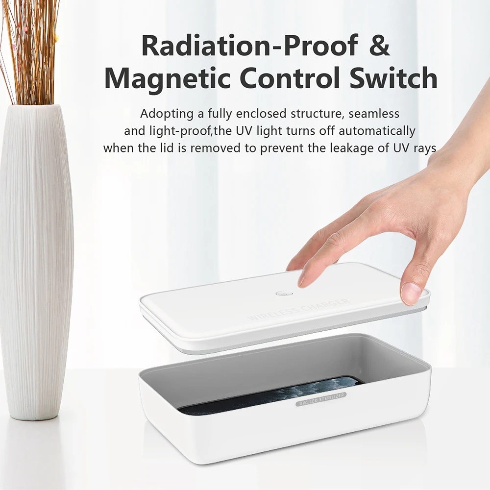 15W Wireless Charger Washable Travle Portable UVC Sterilizer Esterilizador Sterilization Bag Phone UV Sanitizing Sanitizer Box
15W Wireless Charger Washable Travle Portable UVC Sterilizer Esterilizador Sterilization Bag Phone UV Sanitizing Sanitizer Box
