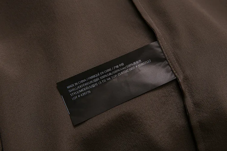 V-neck Blouse Women's Loose Long Sleeve 100% Silk Lace-up Office Lady Shirt
V-neck Blouse Women's Loose Long Sleeve 100% Silk Lace-up Office Lady Shirt