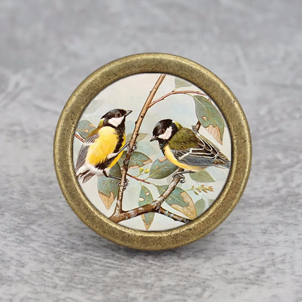Two Birds--Drawer Knobs Vintage Cabinet Door Knob DIY Art Furniture Closet Pulls Bronze Ancient Silver Dresser Knob Hardware
Two Birds--Drawer Knobs Vintage Cabinet Door Knob DIY Art Furniture Closet Pulls Bronze Ancient Silver Dresser Knob Hardware