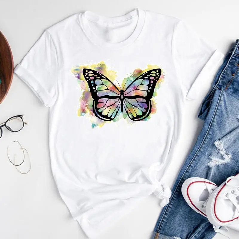 Women Graphic Watercolor Butterfly 2022 New Fashion Print Ladies Short Sleeve Summer Female Clothes Tops Tees Tshirt T-shirt
Women Graphic Watercolor Butterfly 2022 New Fashion Print Ladies Short Sleeve Summer Female Clothes Tops Tees Tshirt T-shirt