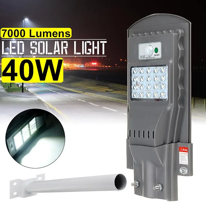 AUGIENB 40W 20 LED Solar Street Light Wall Lamp 7000LM Super Bright Radar PIR Motion Sensor Security Lamp for Outdoor Garden
AUGIENB 40W 20 LED Solar Street Light Wall Lamp 7000LM Super Bright Radar PIR Motion Sensor Security Lamp for Outdoor Garden