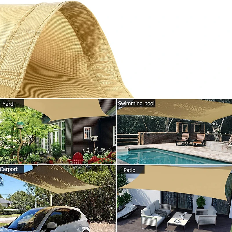 Heavy Waterproof Shade Sail Sun Canopy Cover Quadrilateral Shade Sail Garden Yard Awnings Car Sunshade Cloth Summer
Heavy Waterproof Shade Sail Sun Canopy Cover Quadrilateral Shade Sail Garden Yard Awnings Car Sunshade Cloth Summer