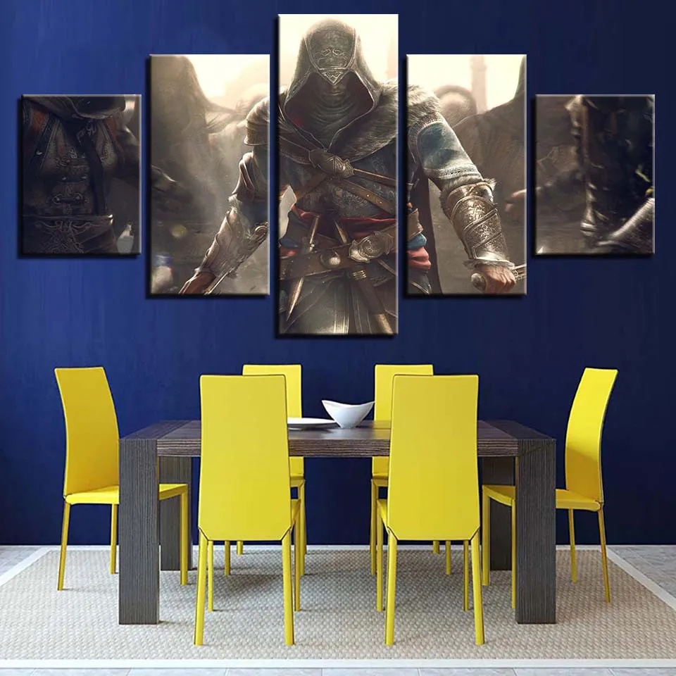 Картины на холсте Assassins Creed Connor несколько войн стены искусства рамки домашний