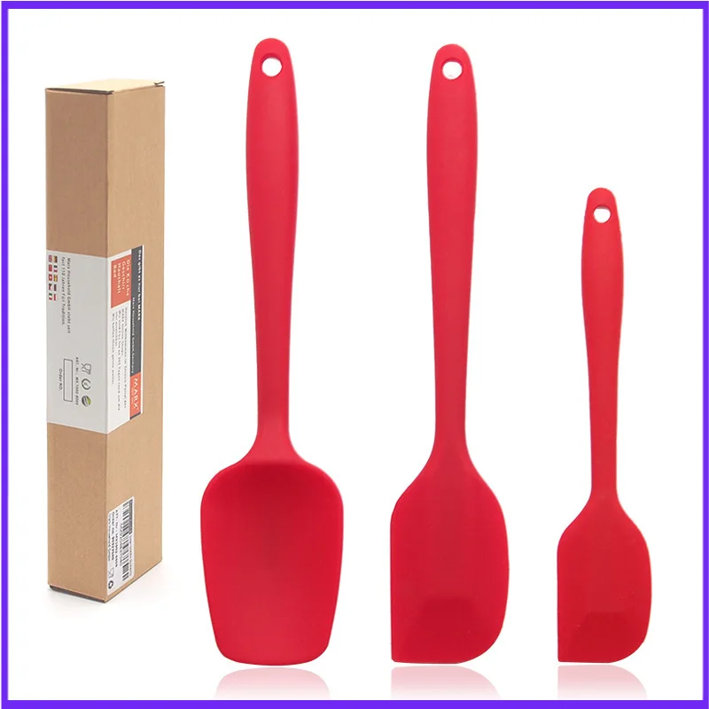 3pc Silicone Spatula set Heat-Resistant Baking Spoon cake spatula blade batter stirring knife baking tools FDA
3pc Silicone Spatula set Heat-Resistant Baking Spoon cake spatula blade batter stirring knife baking tools FDA