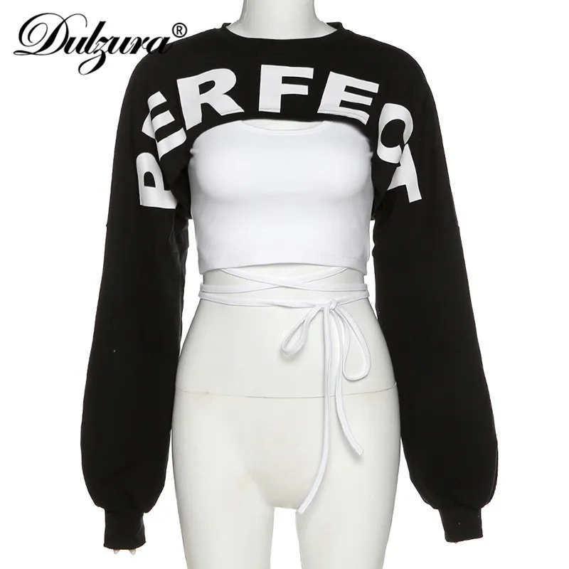 Dulzura letter print women two piece set crop top sweatshirt camis lace up pullover sexy streetwear casual festival clothing
Dulzura letter print women two piece set crop top sweatshirt camis lace up pullover sexy streetwear casual festival clothing