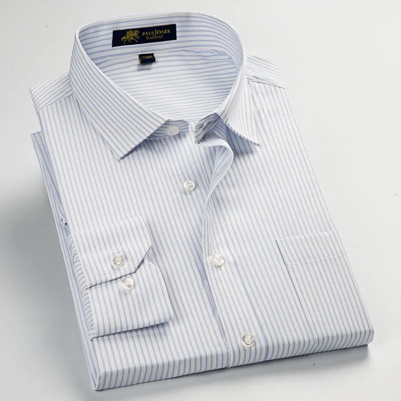 Men's Striped Formal Dress Shirts Male Business Social Shirts Classic Design Plus Size Long Sleeve Non-Iron Shirts
Men's Striped Formal Dress Shirts Male Business Social Shirts Classic Design Plus Size Long Sleeve Non-Iron Shirts