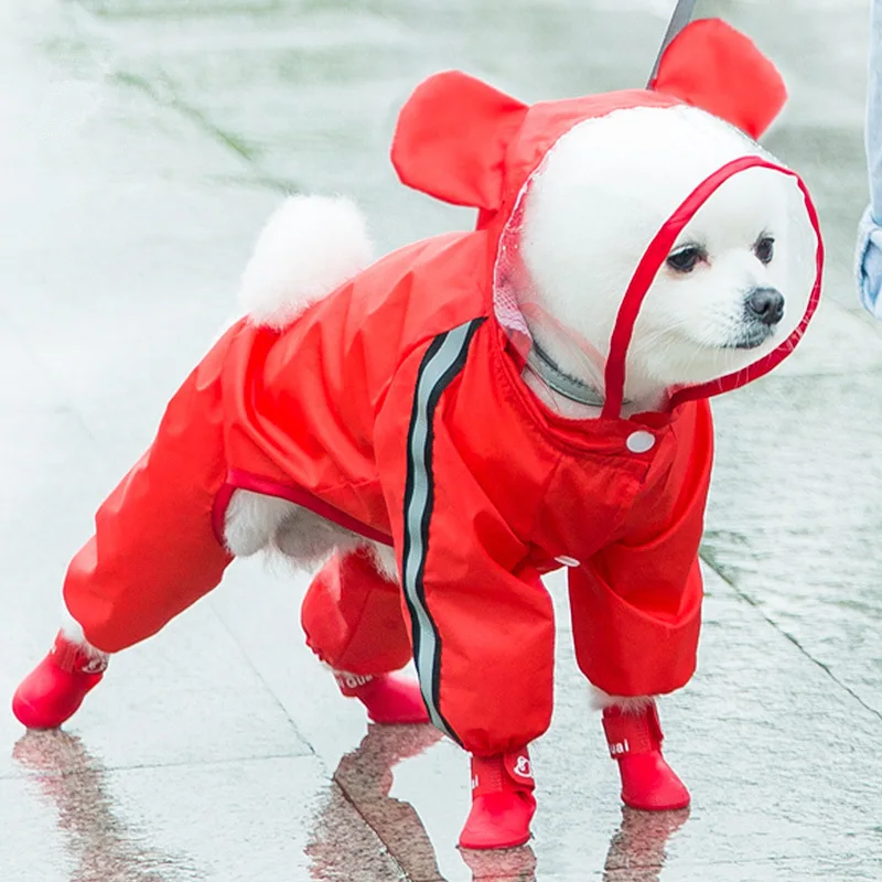 Dog Raincoat Waterproof Of Limbs All Covered Teddy Poncho Pet Dog Clothes Small And Medium Size Little Bee Clothes Corgi Perro
Dog Raincoat Waterproof Of Limbs All Covered Teddy Poncho Pet Dog Clothes Small And Medium Size Little Bee Clothes Corgi Perro