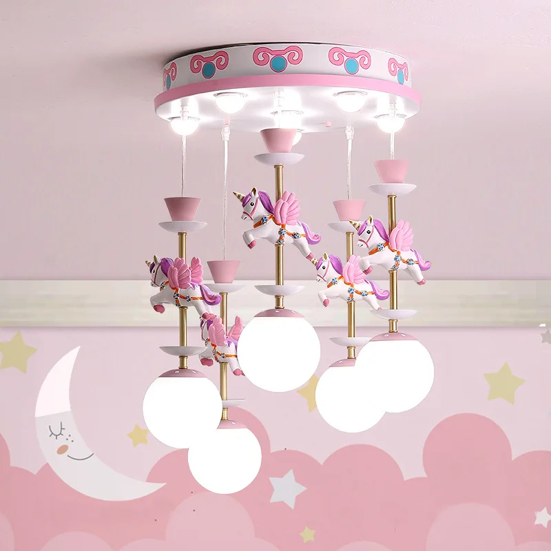 Nordic Simple Chandelier Boys And Girls Bedroom Dreamlike Unicorn Hanging Lamps Creative Led Children's Room Cartoon Lighting
Nordic Simple Chandelier Boys And Girls Bedroom Dreamlike Unicorn Hanging Lamps Creative Led Children's Room Cartoon Lighting