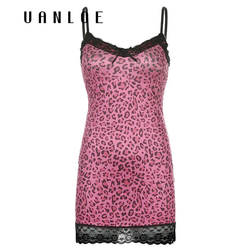Leopard Printed Women Sexy Patchwork Lace Mini Dress Rave Party Clubwear V-neck Backless Bodycon Dresses Summer Fashion
Leopard Printed Women Sexy Patchwork Lace Mini Dress Rave Party Clubwear V-neck Backless Bodycon Dresses Summer Fashion