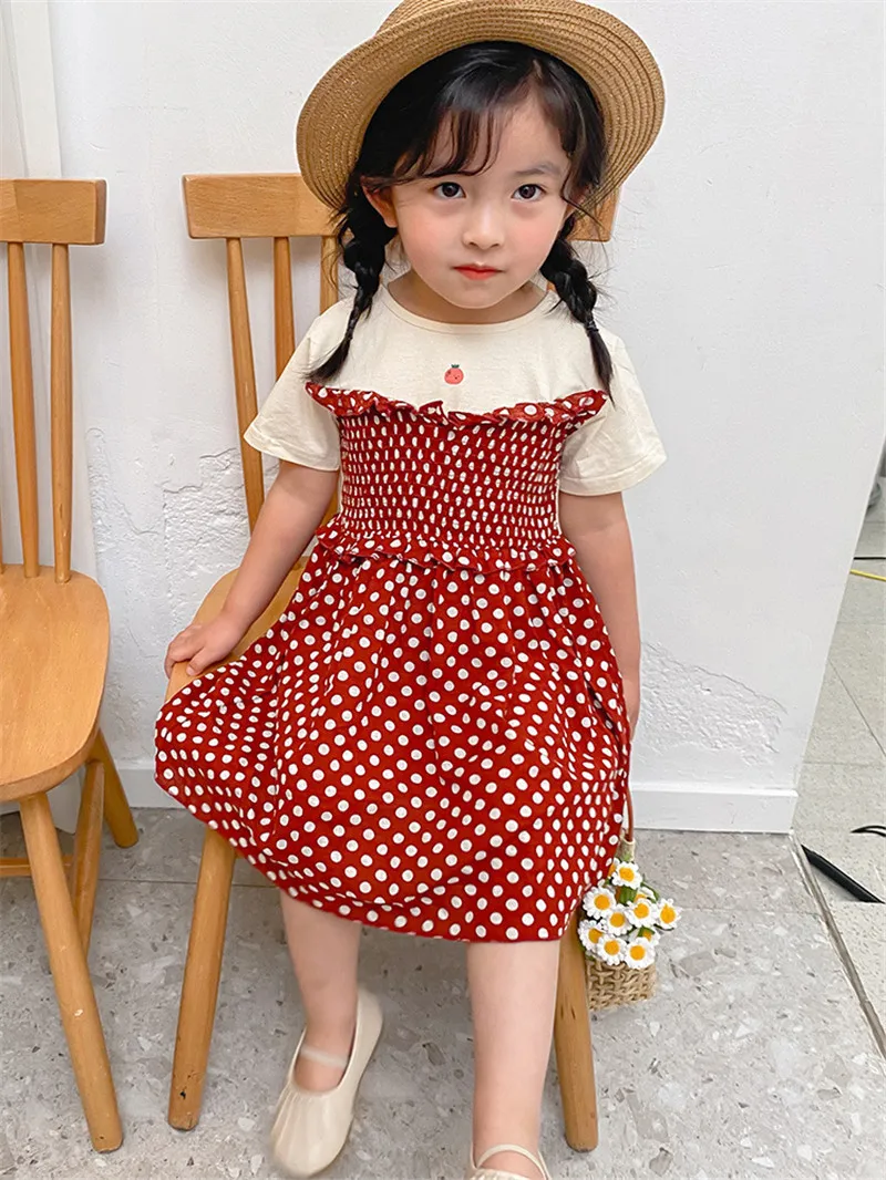 Summer Baby Girls Dress Casual Polka Dot Printed Short-sleeved Princess Dress For Girl Kids Clothing 1 2 3 4 5 6 Y Girl Dress
Summer Baby Girls Dress Casual Polka Dot Printed Short-sleeved Princess Dress For Girl Kids Clothing 1 2 3 4 5 6 Y Girl Dress