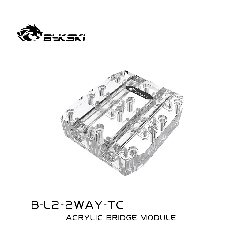 Bykski GPU Active Backplate Bridging Module For VGA Water Block Multi Video Card Acrylic Connectors B-L3-2WAY-TC | Компьютеры и офис