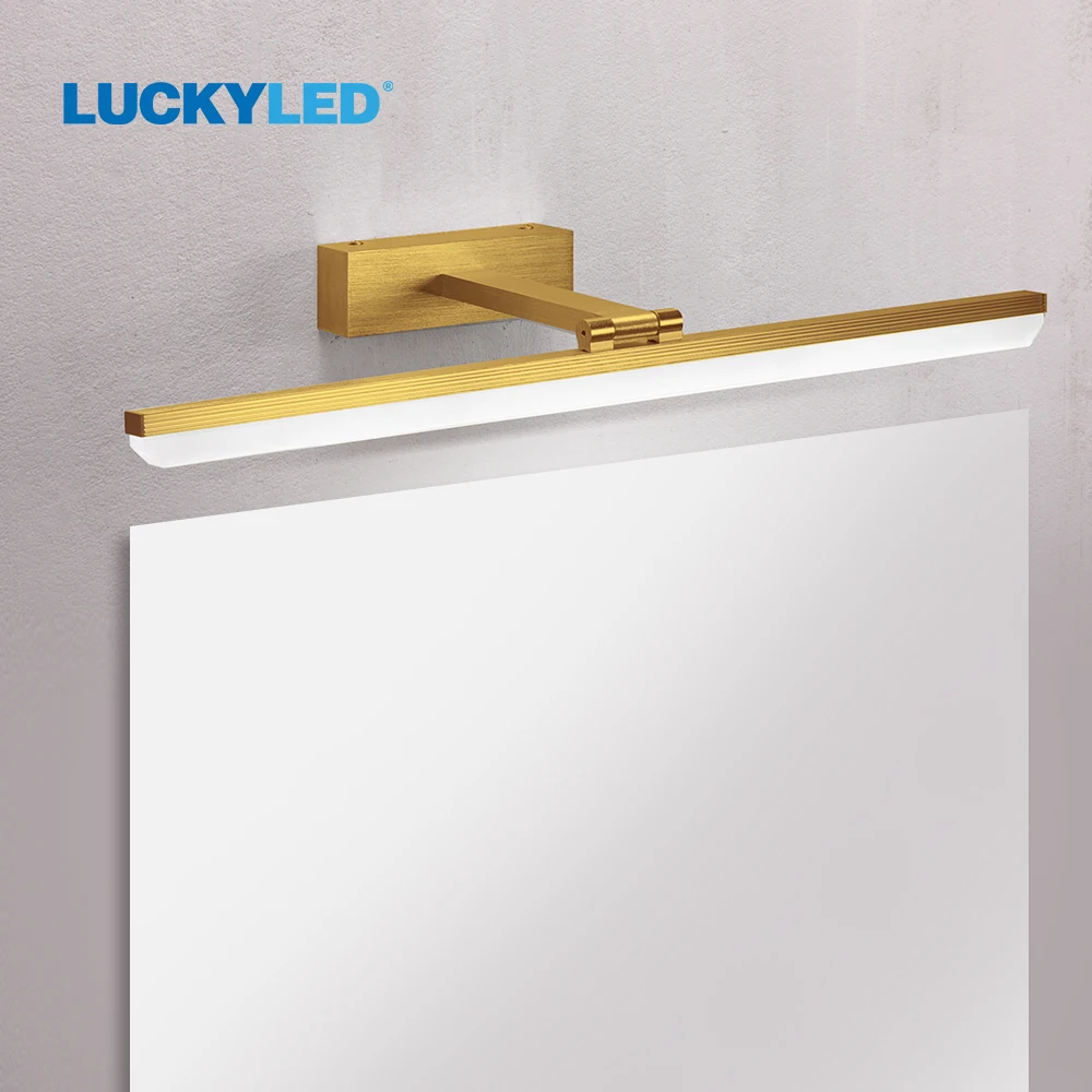 

Светодиодная зеркальная лампа LUCKY, современный светильник для спальни, ванной комнаты, декоративное комнатное бра, 8 Вт, 10 Вт, 85-265 В переменно...