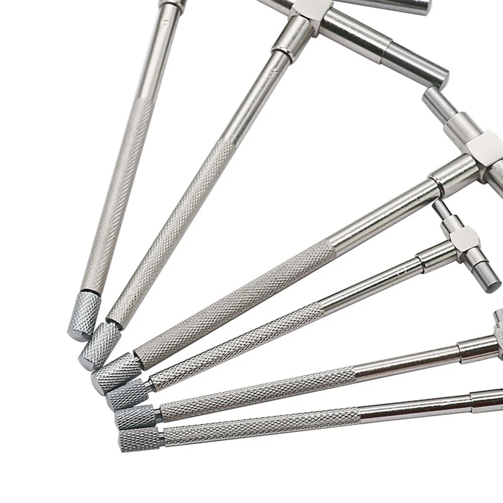6pcs Set Inner Diameter Non-Slip Carbon Steel Adjustable Light Weight Durable Measuring Tool Gauge
6pcs Set Inner Diameter Non-Slip Carbon Steel Adjustable Light Weight Durable Measuring Tool Gauge