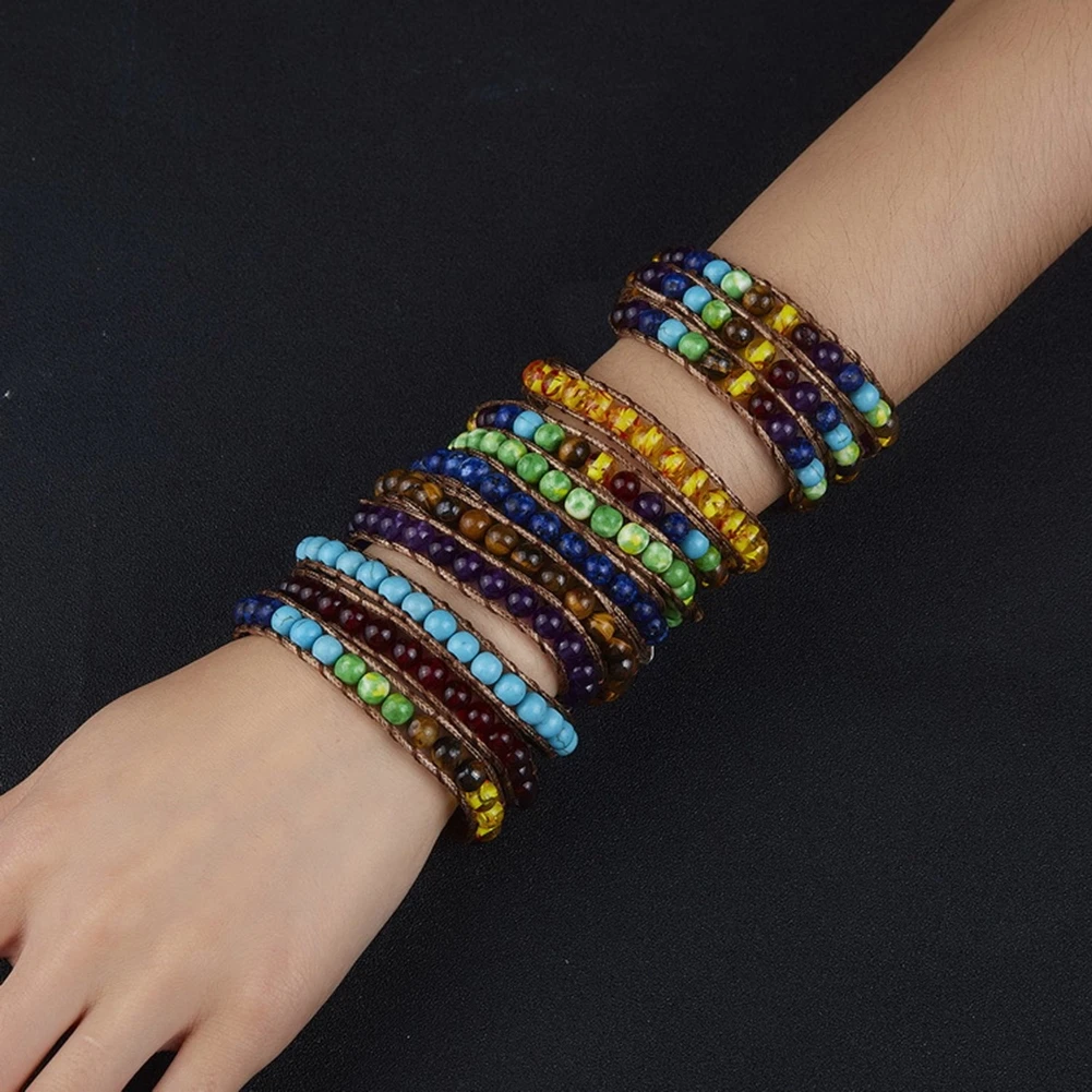 Imixlot Chakra Natural Stone Tube Beads Bracelet Handmade Rope Wrap Bangle Jewelry Gifts
Imixlot Chakra Natural Stone Tube Beads Bracelet Handmade Rope Wrap Bangle Jewelry Gifts