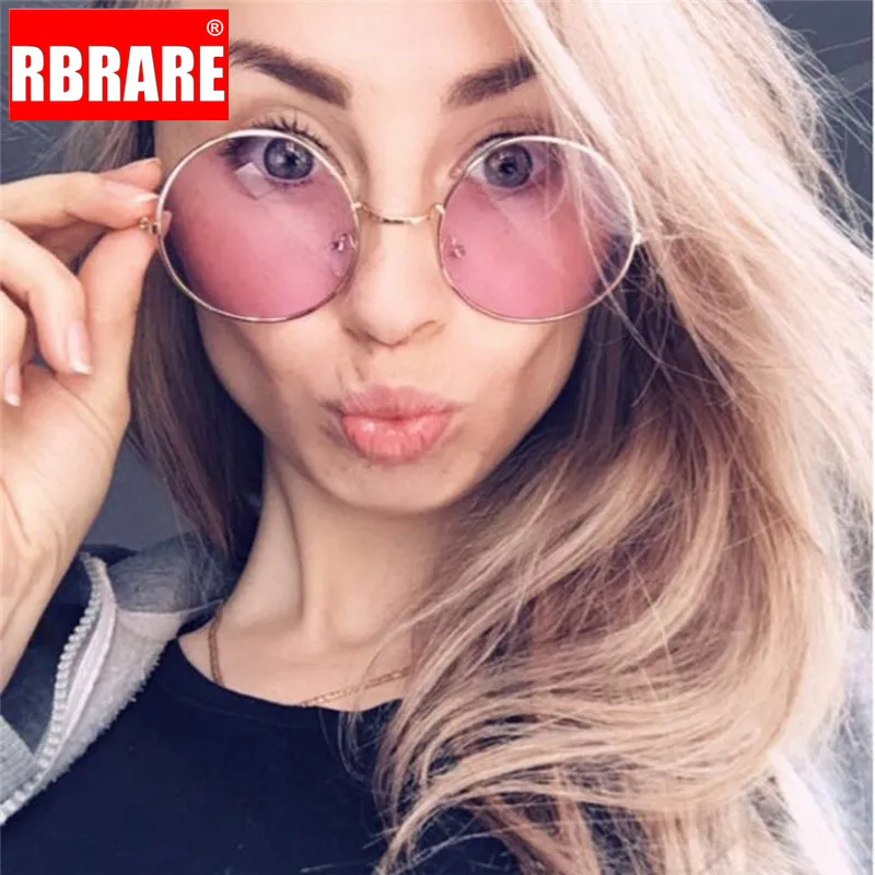 Очки солнцезащитные RBRARE круглые женские модные классические винтажные очки с