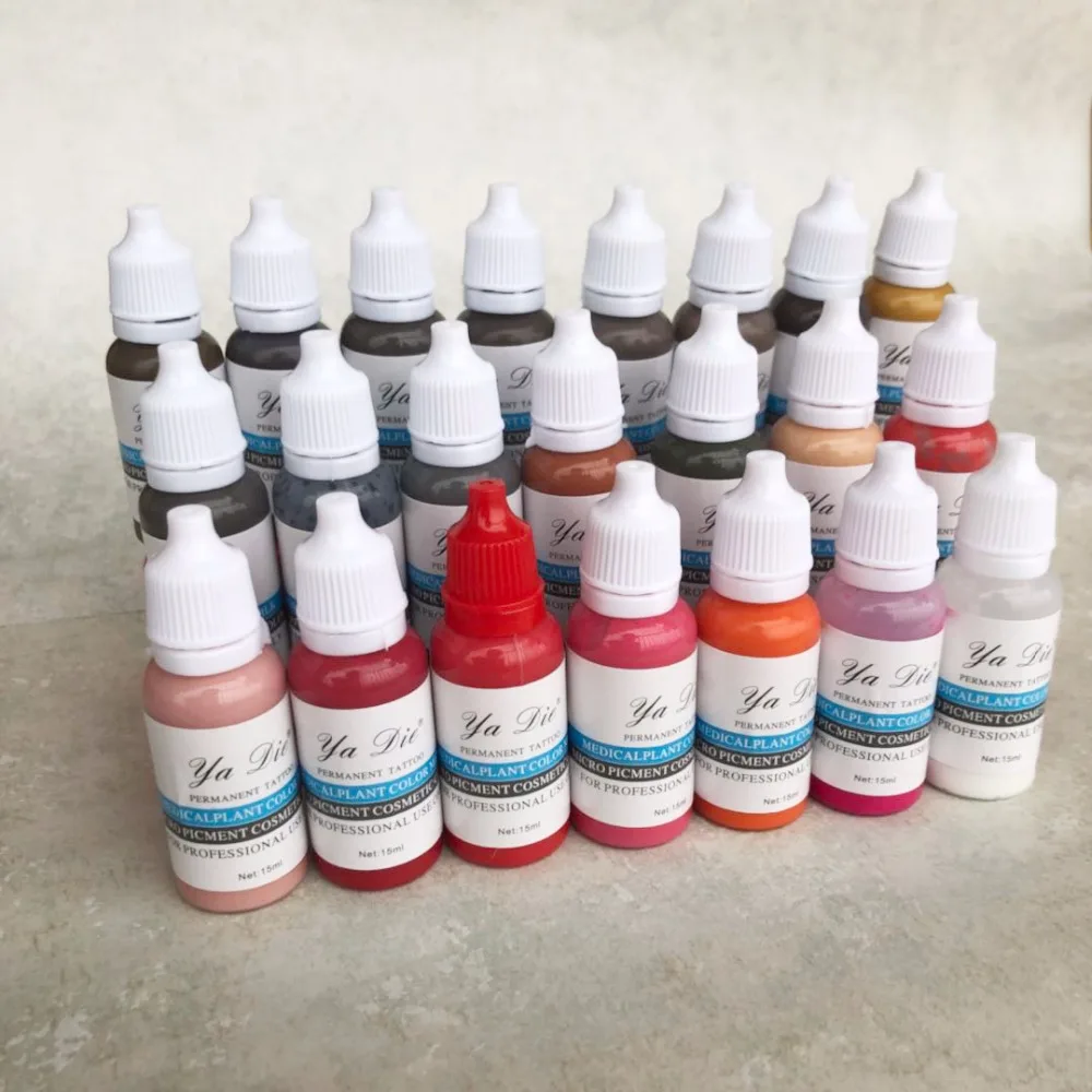 22 COLOR SET 1/2OZ Micro Tattoo Pigment Ink for Eyebrow Professional Makeup Lip Pigment Body Tattoo Art beauty tools
22 COLOR SET 1/2OZ Micro Tattoo Pigment Ink for Eyebrow Professional Makeup Lip Pigment Body Tattoo Art beauty tools