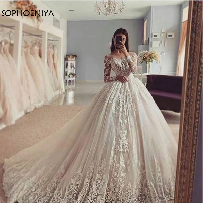 New Arrival Long sleeve wedding dresses Ball gown Wedding dress 2021 Lace appliques wedding gowns Vestido de noiva
New Arrival Long sleeve wedding dresses Ball gown Wedding dress 2021 Lace appliques wedding gowns Vestido de noiva