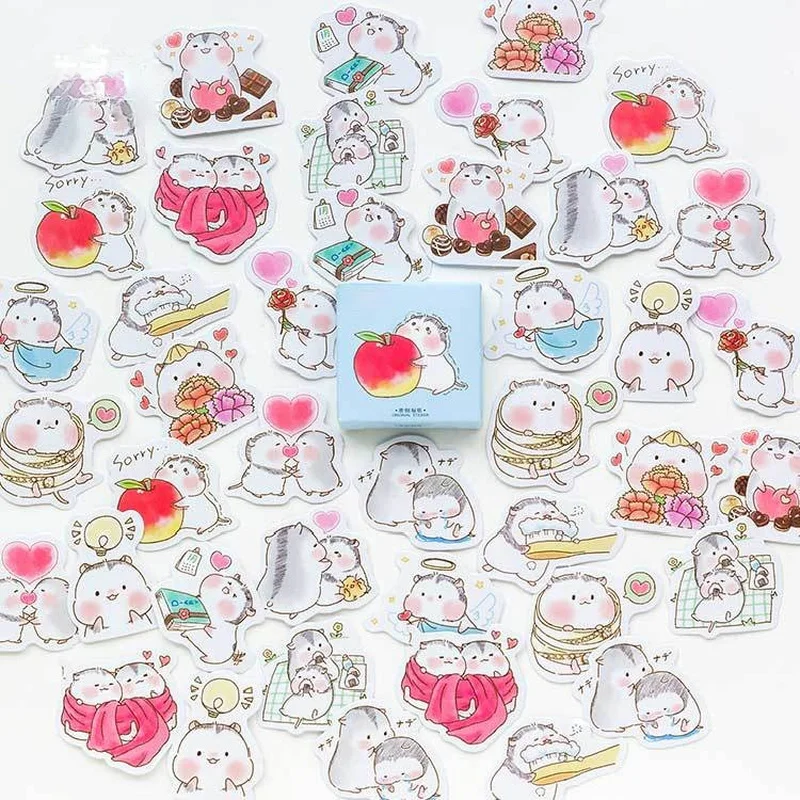 45 Pcs/bag Cute Friends of Hamster Decorative Stickers Adhesive Stickers Scrapbooking Diy Decoration Diary Stickers
45 Pcs/bag Cute Friends of Hamster Decorative Stickers Adhesive Stickers Scrapbooking Diy Decoration Diary Stickers