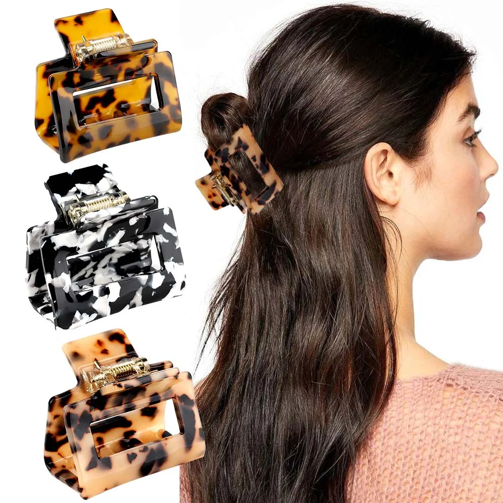 Acrylic Printed Grab Clip Square Hairpin Small Crab Women Girl Pearl Leopard Hairpin Claw Hairpin Hair Accessories
Acrylic Printed Grab Clip Square Hairpin Small Crab Women Girl Pearl Leopard Hairpin Claw Hairpin Hair Accessories