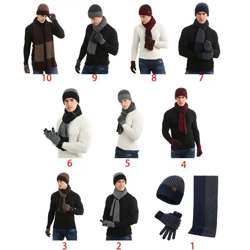 3 Pcs/set Men Women Autumn Winter Double-sided Color Matching Scarf Hat Glove
3 Pcs/set Men Women Autumn Winter Double-sided Color Matching Scarf Hat Glove