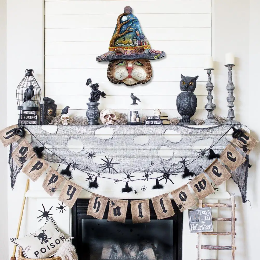 2021 New Halloween Wreath Door Hanging Decoration Halloween Pumpkin Door Wizard Hat Wood Ornaments Halloween Home Party Supplies
2021 New Halloween Wreath Door Hanging Decoration Halloween Pumpkin Door Wizard Hat Wood Ornaments Halloween Home Party Supplies