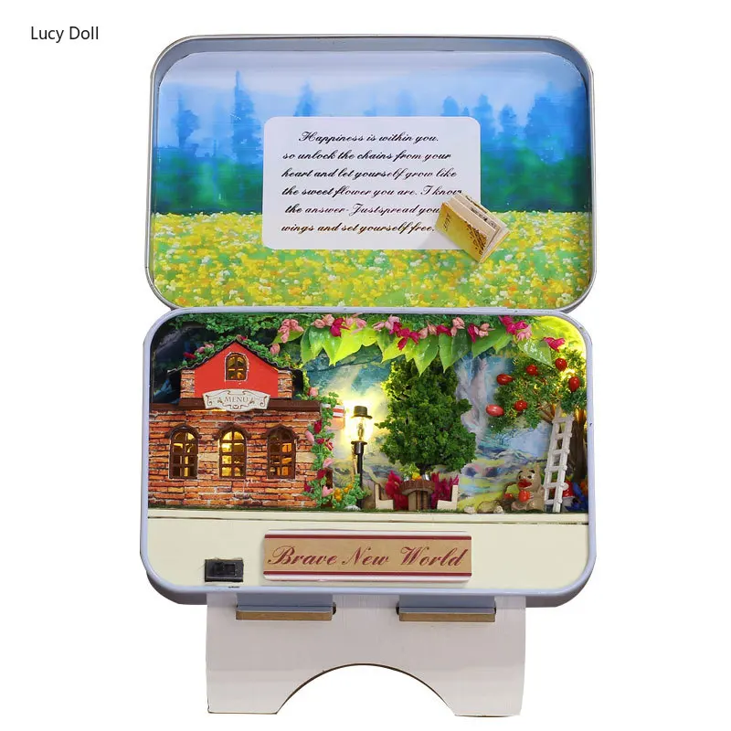 New Diy Doll House Wooden Miniature Doll Houses Furniture Box Secret Garden Assemble Kits Handmade Model Dollhouse Toys Gifts
New Diy Doll House Wooden Miniature Doll Houses Furniture Box Secret Garden Assemble Kits Handmade Model Dollhouse Toys Gifts