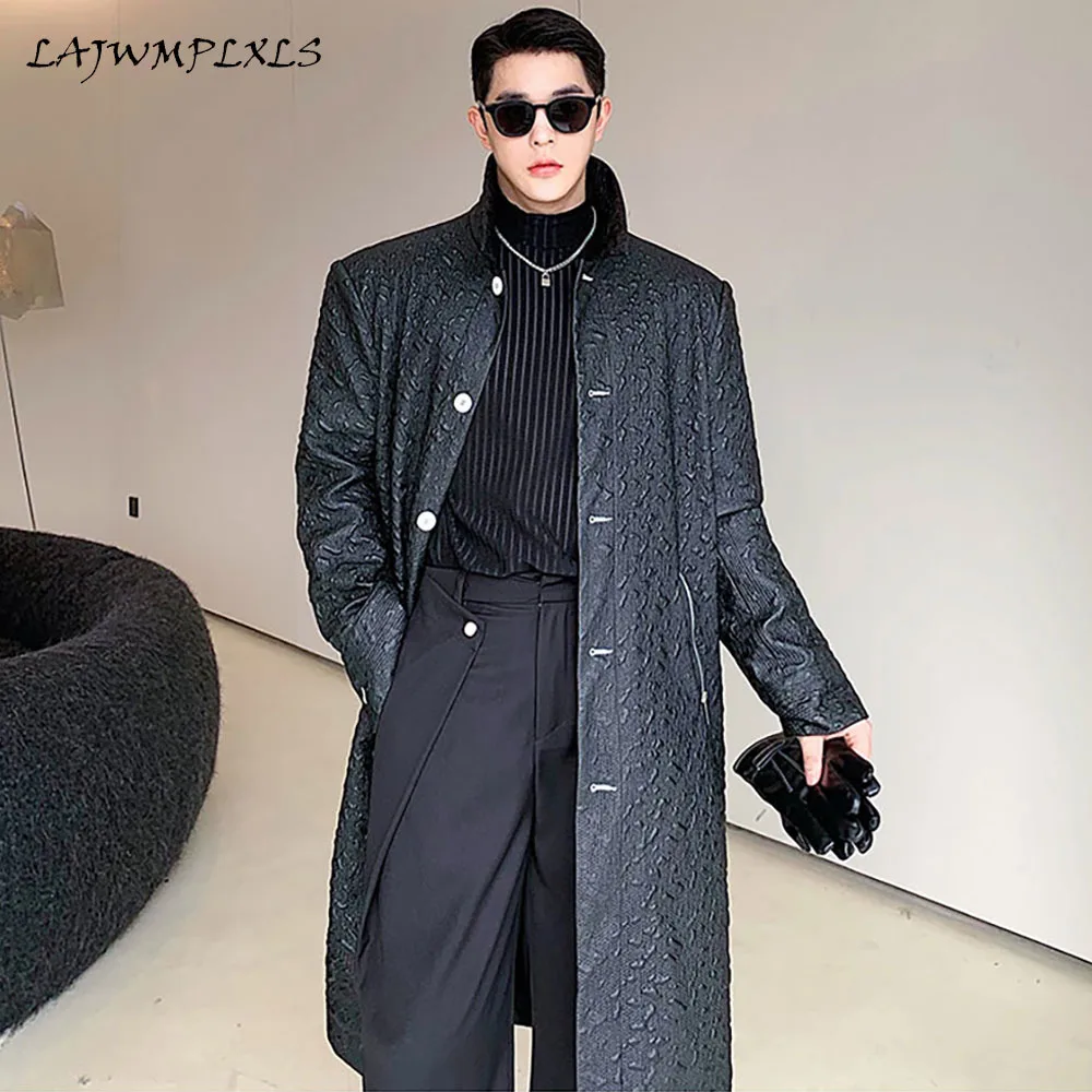 High quality Goth Black Trench Men's Fashion Solid Color Casual Long Coat Men Streetwear Loose Windbreaker Jacket Mens Overcoat
High quality Goth Black Trench Men's Fashion Solid Color Casual Long Coat Men Streetwear Loose Windbreaker Jacket Mens Overcoat