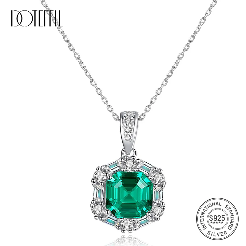 DOTEFFIL Gorgeous Big Brilliant Pendant Necklace for Women 100% 925 Solid Silver Charming Wedding Gem Necklace Jewelry
DOTEFFIL Gorgeous Big Brilliant Pendant Necklace for Women 100% 925 Solid Silver Charming Wedding Gem Necklace Jewelry
