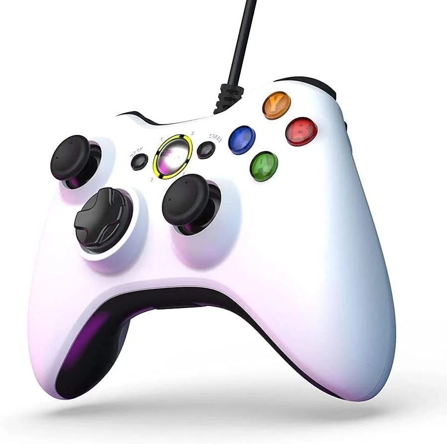 MOVONE Wired PC Controller Compatible with Microsoft Xbox 360 & Slim/PC Windows 11/10/8/7, Computer Game Controller(White)
MOVONE Wired PC Controller Compatible with Microsoft Xbox 360 & Slim/PC Windows 11/10/8/7, Computer Game Controller(White)