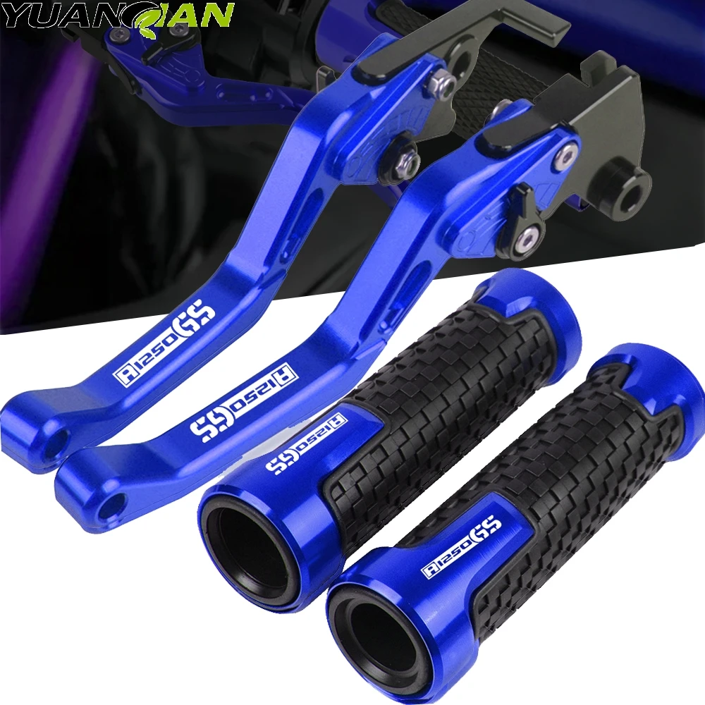 FOR BMW R1250GS ADVENTURE 2019 2020 Aluminum Motorcycle Adjustable Foldable Brake Clutch Lever Handle Grips With R1250GS logo
FOR BMW R1250GS ADVENTURE 2019 2020 Aluminum Motorcycle Adjustable Foldable Brake Clutch Lever Handle Grips With R1250GS logo