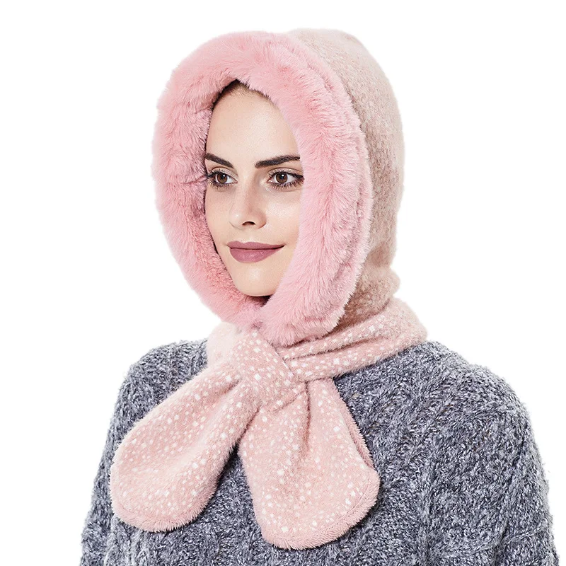 Women Plus Velvet Thick Pullover Hat Winter Solid Color Bow Scarf Hat Set Women's Outdoor Warm Windproof Earflap Ski Bamber Hat
Women Plus Velvet Thick Pullover Hat Winter Solid Color Bow Scarf Hat Set Women's Outdoor Warm Windproof Earflap Ski Bamber Hat