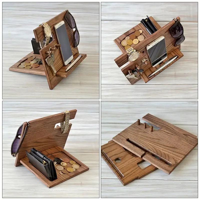 1Pc Wooden Phone Stand Multifunctional Wood Rack Phone Holder Desktop Organizer
1Pc Wooden Phone Stand Multifunctional Wood Rack Phone Holder Desktop Organizer