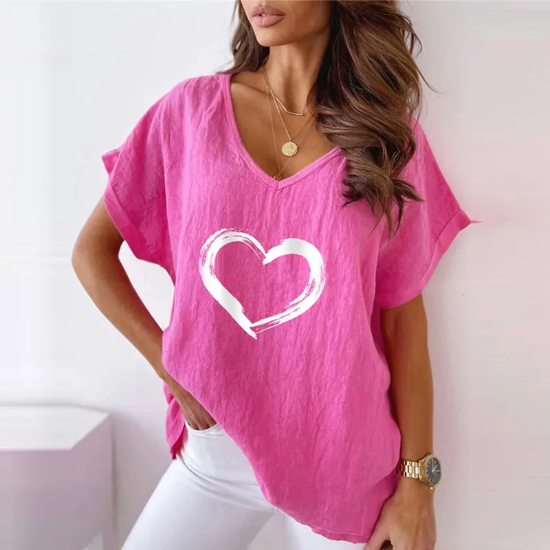 2021 Summer Flowers Printed Women's Short Sleeve Blouse Casual Loose V-Neck Pullover Tops Ladies Fashion Blouses Shirts Elegant
2021 Summer Flowers Printed Women's Short Sleeve Blouse Casual Loose V-Neck Pullover Tops Ladies Fashion Blouses Shirts Elegant