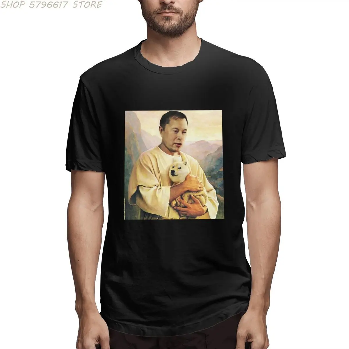 Elon Musk Dogecoin Meme Painting Men Humor Tee Shirt Short Sleeve Crewneck T-Shirt Cotton Summer Clothing
Elon Musk Dogecoin Meme Painting Men Humor Tee Shirt Short Sleeve Crewneck T-Shirt Cotton Summer Clothing