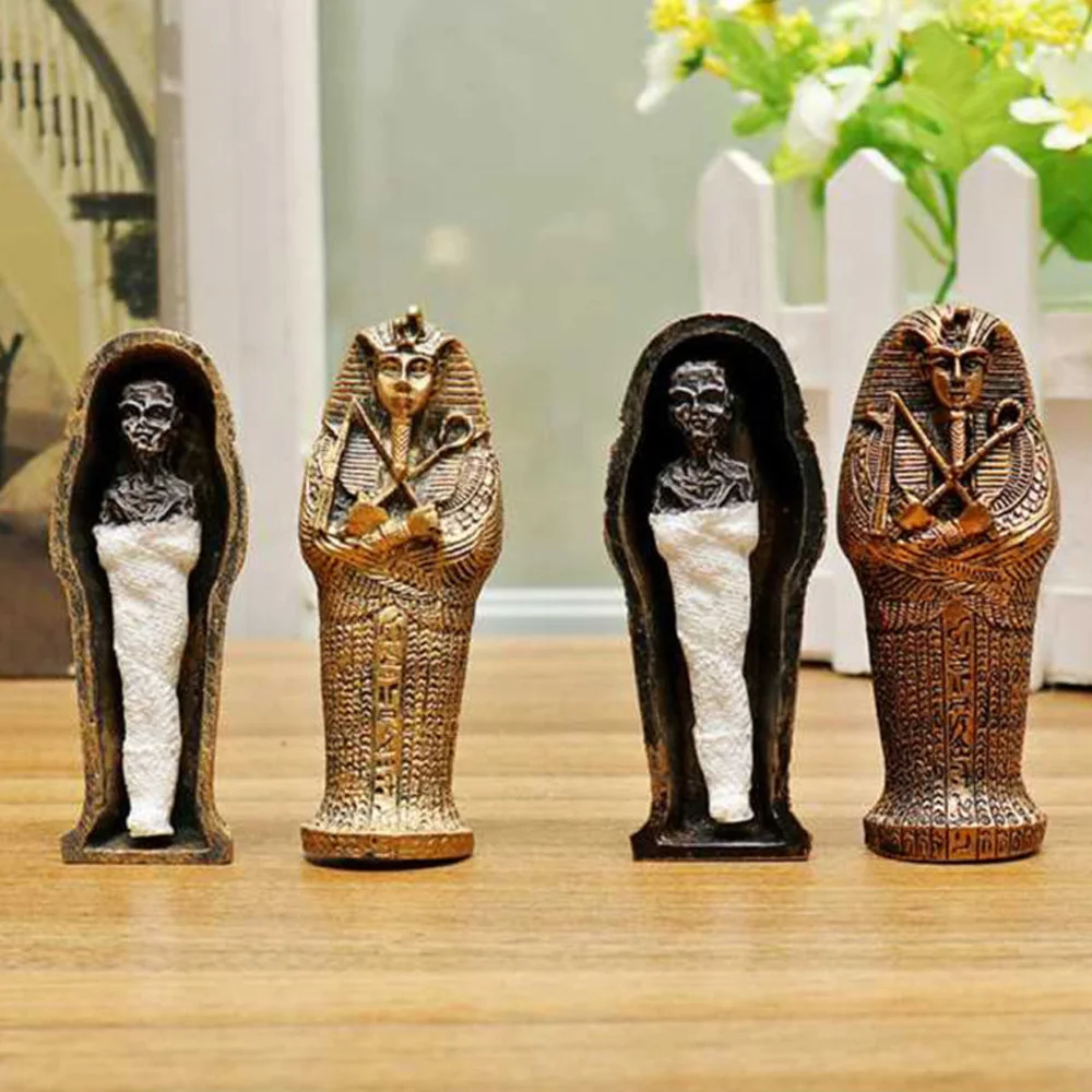 Resin Ancient Egyptian Coffin Figurine Sculpture Egypt Mummy Statue Small Ornaments Miniature Model Fish Tank Decoration
Resin Ancient Egyptian Coffin Figurine Sculpture Egypt Mummy Statue Small Ornaments Miniature Model Fish Tank Decoration